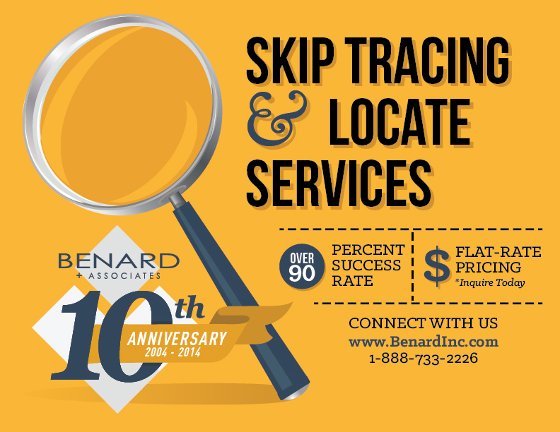 Benard + Associates offers skip tracing and locate services